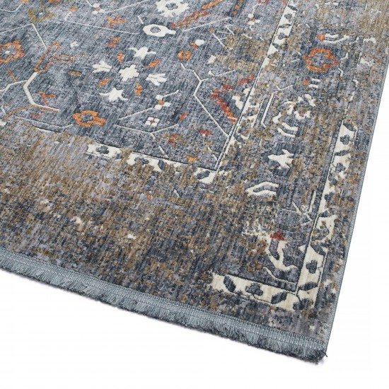 Kaleen Artundra Collection Dark Denim Area Rug 7'10" x 7'10"