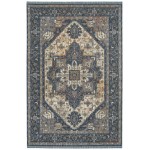 Kaleen Artundra Collection Dark Navy Runner 2'3" x 11'7"