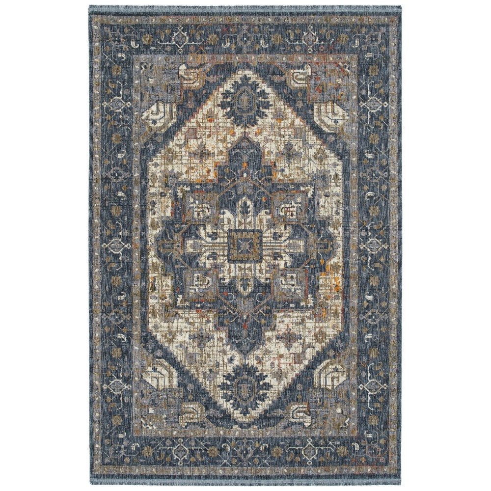 Kaleen Artundra Collection Dark Navy Runner 2'3" x 11'7"