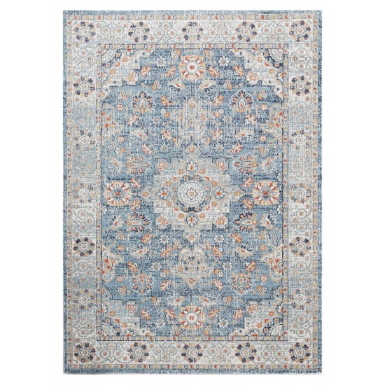 Kaleen Deya Collection Blue Coral Throw Rug 2' x 3'