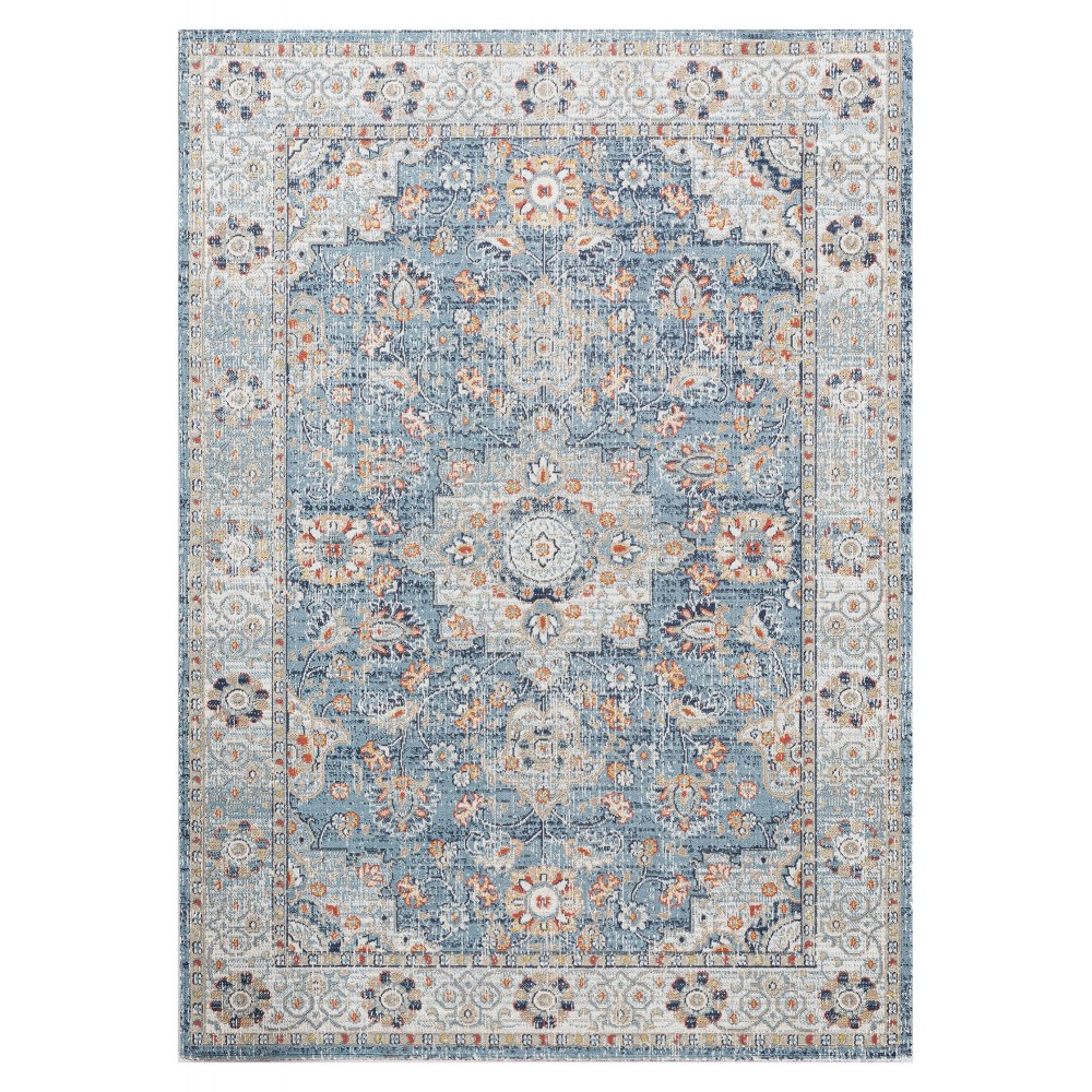 Kaleen Deya Collection Blue Coral Throw Rug 2' x 3'