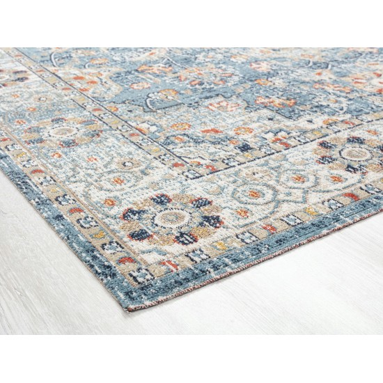 Kaleen Deya Collection Blue Coral Throw Rug 2' x 3'