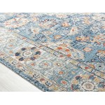 Kaleen Deya Collection Blue Coral Throw Rug 2' x 3'