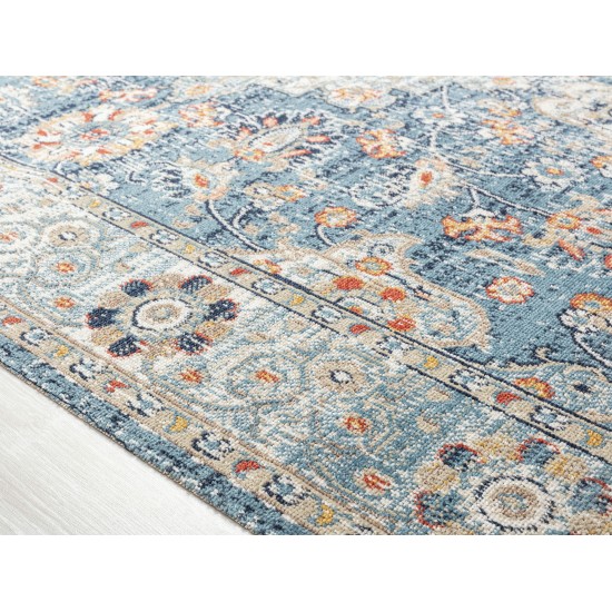 Kaleen Deya Collection Blue Coral Throw Rug 2' x 3'