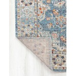 Kaleen Deya Collection Blue Coral Throw Rug 2' x 3'