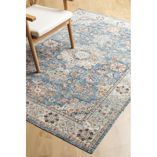 Kaleen Deya Collection Blue Coral Throw Rug 2' x 3'