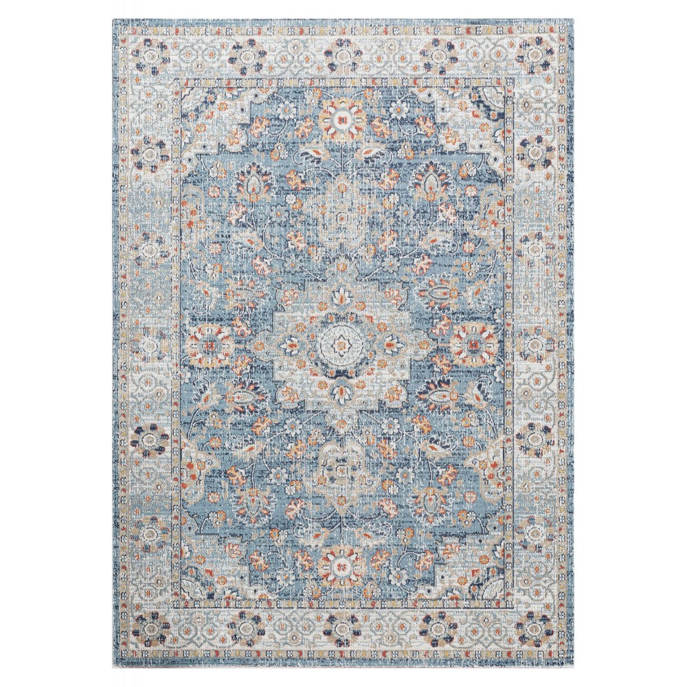 Kaleen Deya Collection Blue Coral Area Rug 5'3"x 7'6"