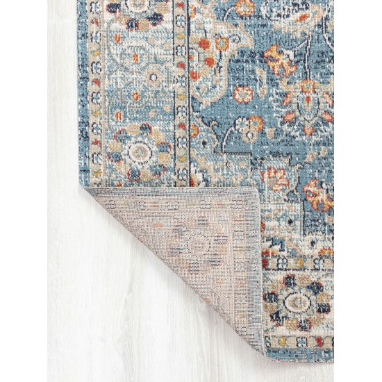 Kaleen Deya Collection Blue Coral Area Rug 5'3"x 7'6"