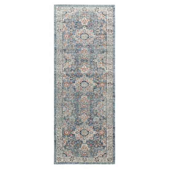 Kaleen Deya Collection Blue Coral Area Rug 5'3"x 7'6"