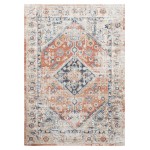 Kaleen Deya Collection Coral Navy Throw Rug 2' x 3'