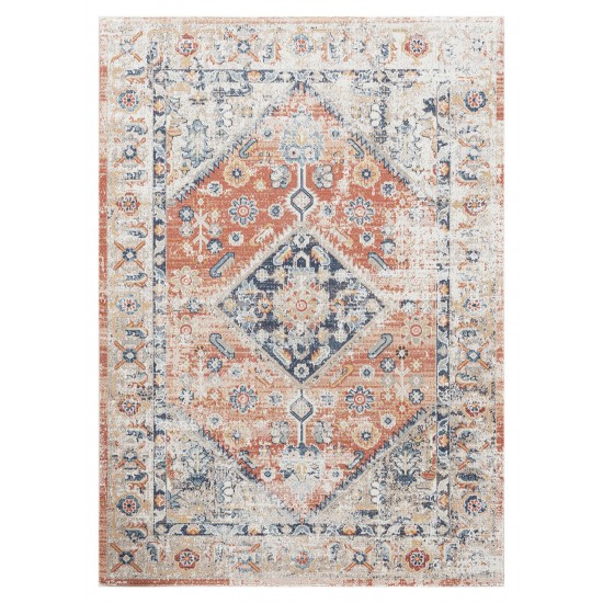 Kaleen Deya Collection Coral Navy Throw Rug 2' x 3'