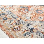 Kaleen Deya Collection Coral Navy Runner 2'7" x 8'1"