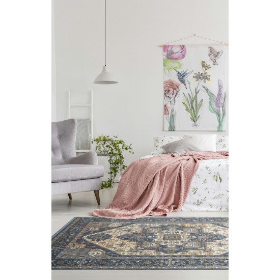 Kaleen Artundra Collection Dark Navy Area Rug 8'6" x 11'7"