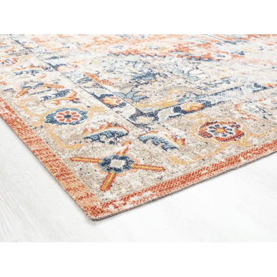 Kaleen Deya Collection Coral Navy Area Rug 5'3"x 7'6"