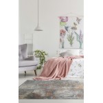Kaleen Artundra Collection Light Lavender Area Rug 5'3" x 7'3"