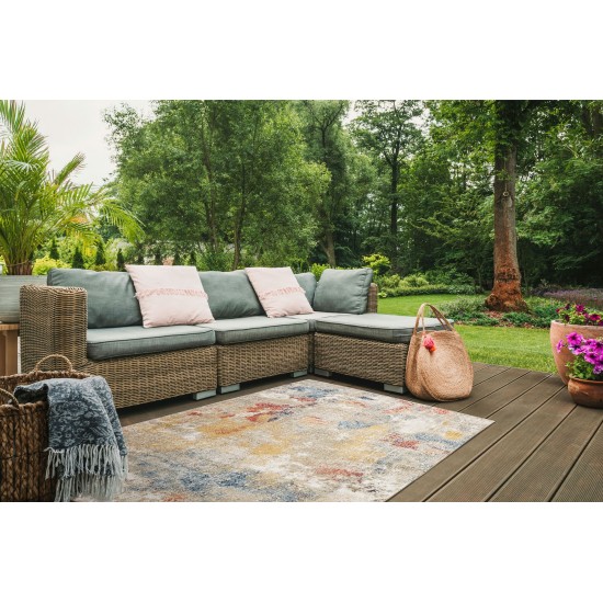 Kaleen Deya Collection Dark Multi Throw Rug 2' x 3'