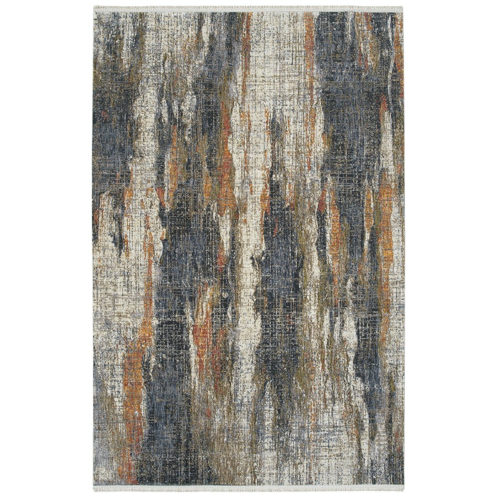 Kaleen Artundra Collection Dark Multi Throw Rug 1'10" x 2'6"