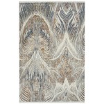 Kaleen Artundra Collection Ivory Denim Throw Rug 1'10" x 2'6"