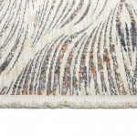 Kaleen Artundra Collection Ivory Denim Throw Rug 1'10" x 2'6"