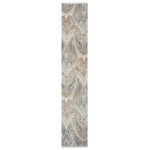 Kaleen Artundra Collection Ivory Denim Throw Rug 1'10" x 2'6"