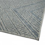 Kaleen Bacalar Collection Blue Sliver Runner 2' x 6'