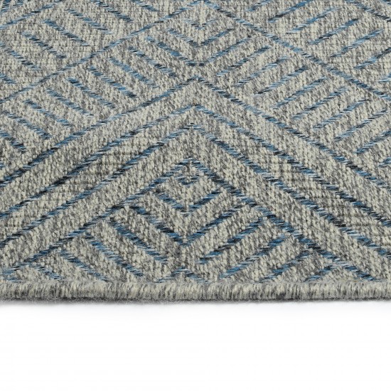 Kaleen Bacalar Collection Blue Sliver Area Rug 7'10" x 10'