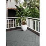 Kaleen Bacalar Collection Blue Sliver Area Rug 7'10" x 10'