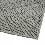 Kaleen Bacalar Collection BAC02-38 Charcoal Throw Rug 2' x 3'