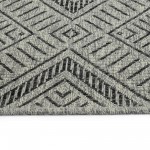 Kaleen Bacalar Collection BAC02-38 Charcoal Throw Rug 2' x 3'