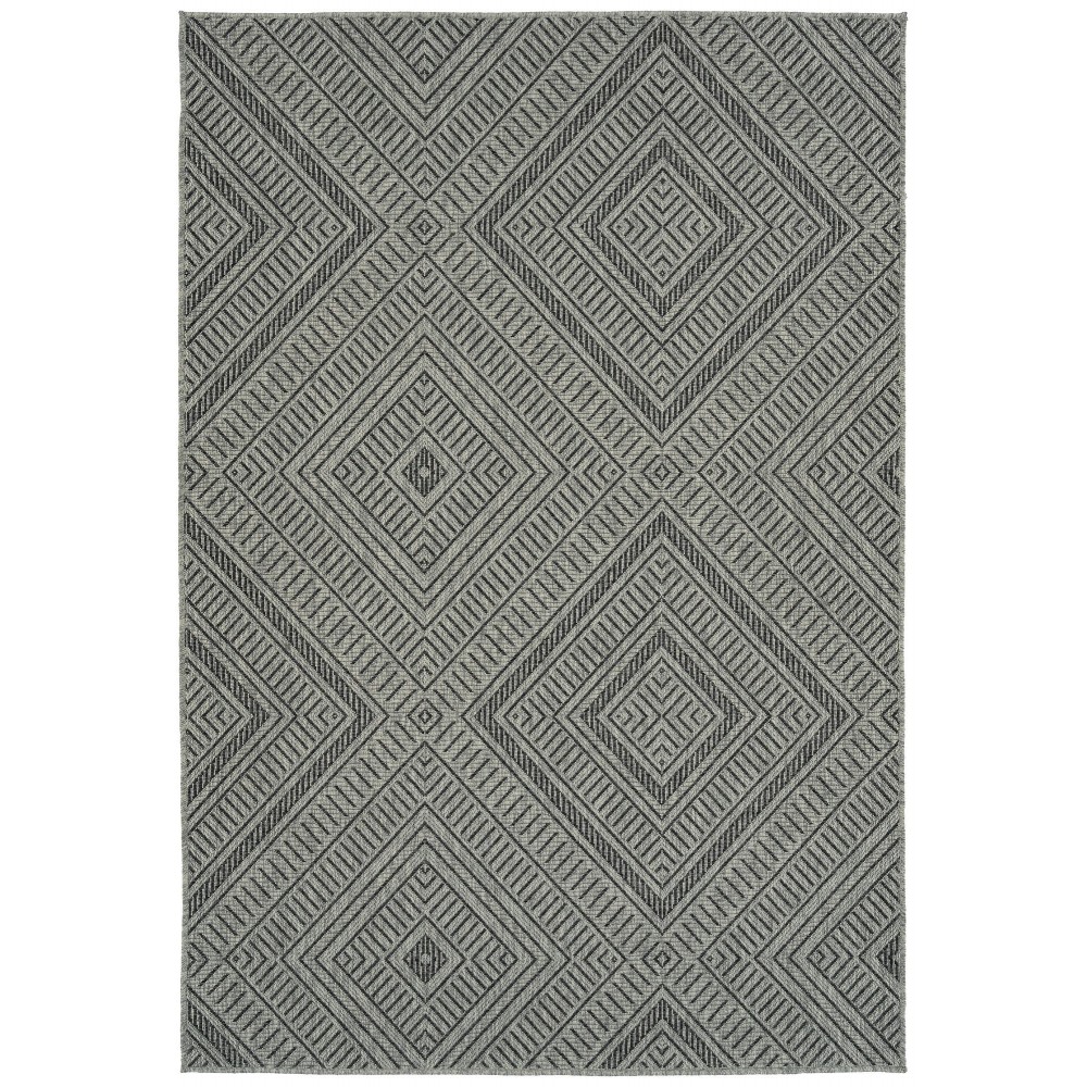 Kaleen Bacalar Collection BAC02-38 Charcoal Area Rug 5'3" x 7'6" Kaleen Bacalar Collection BAC02-38 Charcoal Area Rug 5'3" x 7'6"