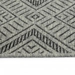 Kaleen Bacalar Collection BAC02-38 Charcoal Area Rug 5'3" x 7'6"