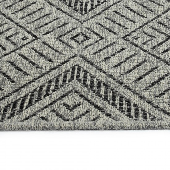 Kaleen Bacalar Collection BAC02-38 Charcoal Area Rug 5'3" x 7'6"
