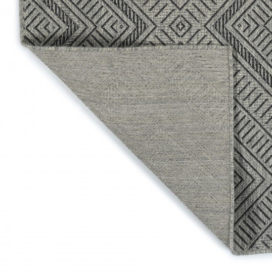 Kaleen Bacalar Collection BAC02-38 Charcoal Area Rug 5'3" x 7'6"
