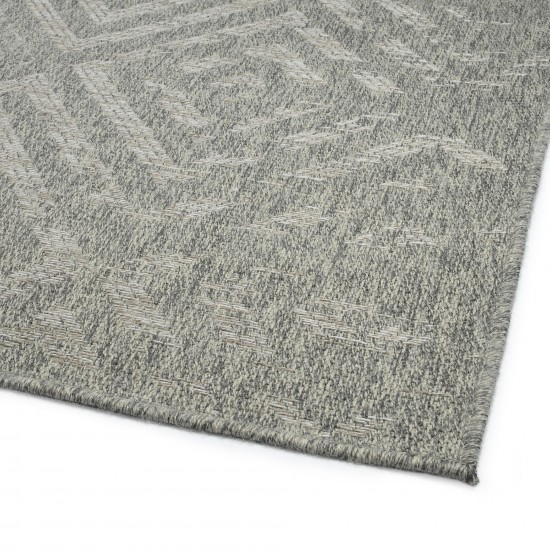 Kaleen Bacalar Collection BAC03-77 Silver Throw Rug 2' x 3'