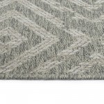 Kaleen Bacalar Collection BAC03-77 Silver Throw Rug 2' x 3'