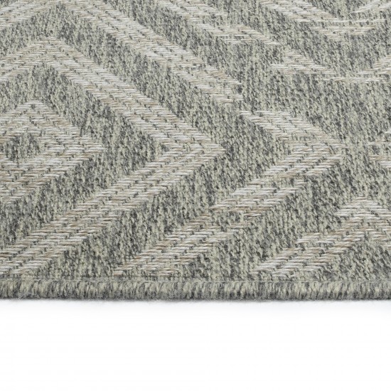 Kaleen Bacalar Collection BAC03-77 Silver Throw Rug 2' x 3'