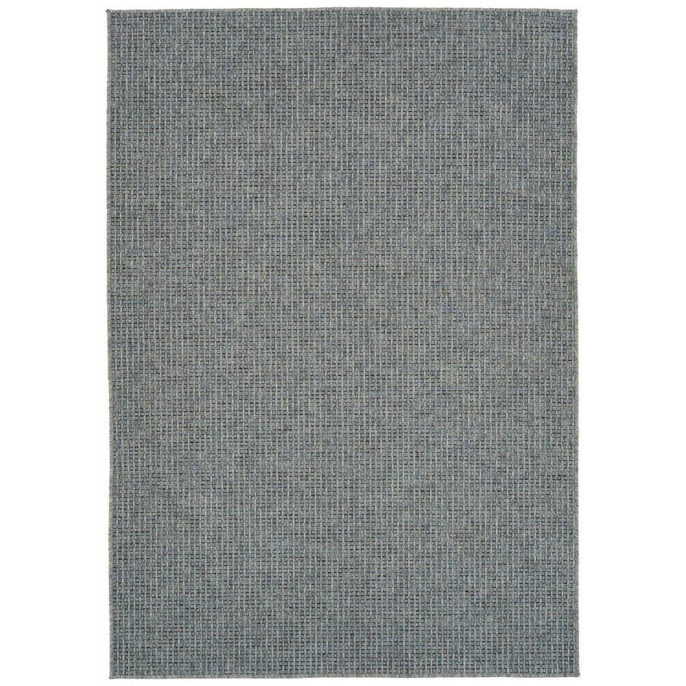 Kaleen Bacalar Collection Blue Silver Throw Rug 2' x 3'