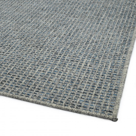 Kaleen Bacalar Collection Blue Silver Runner 2' x 6'