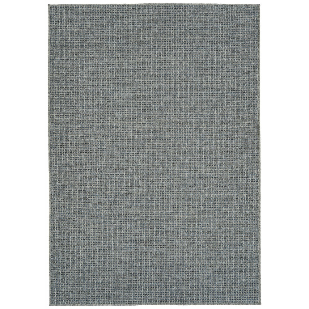 Kaleen Bacalar Collection Blue Silver Area Rug 5'3" x 7'6"