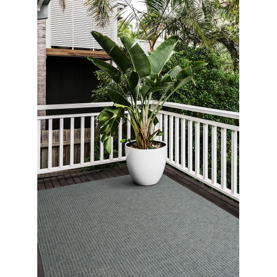 Kaleen Bacalar Collection Blue Silver Area Rug 5'3" x 7'6"