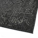 Kaleen Bacalar Collection Dark Charcoal Runner 2' x 6'