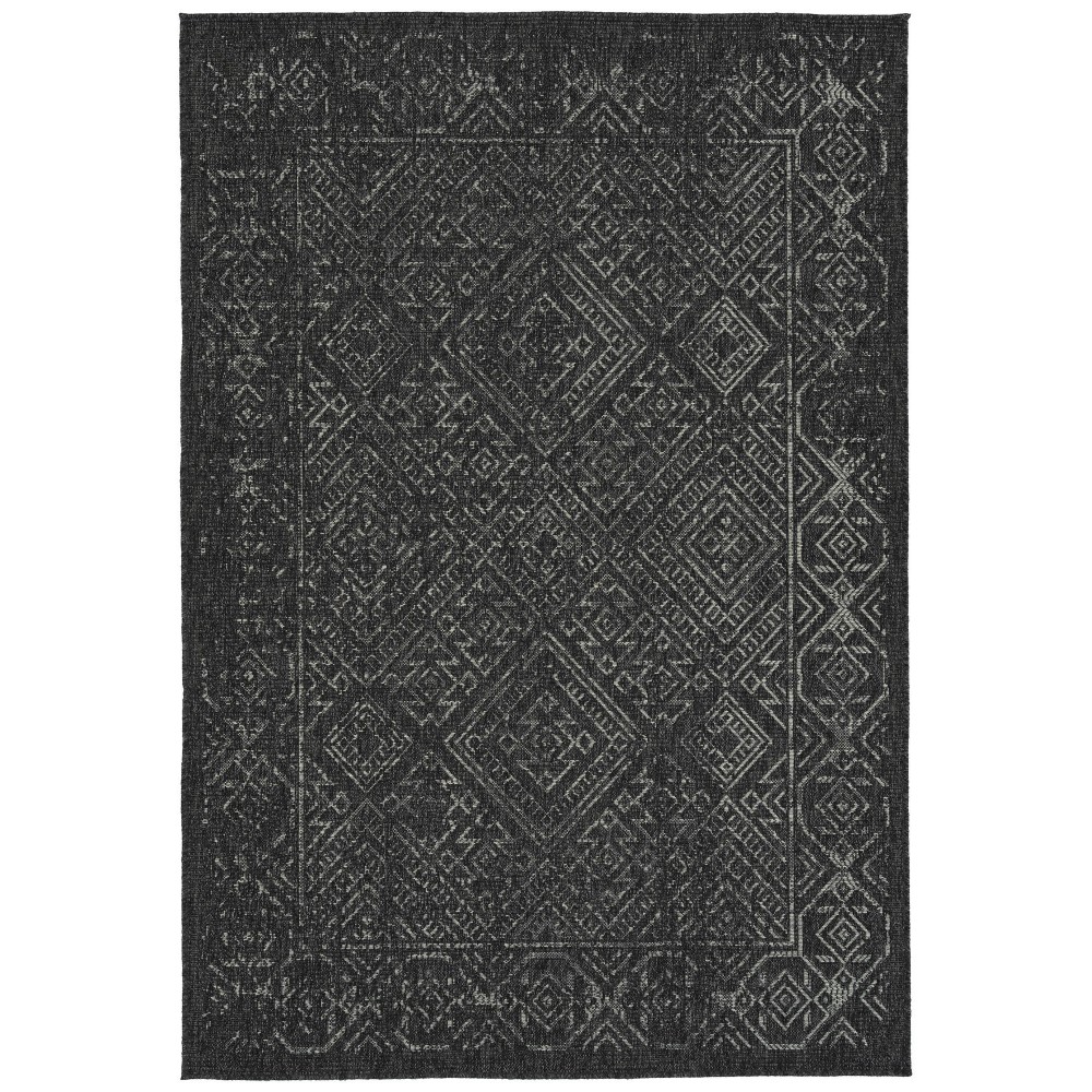 Kaleen Bacalar Collection Dark Charcoal Area Rug 7'10" x 10'