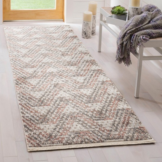 Kaleen Eddison Collection Gray Ivory Throw Rug 2' x 2'7"