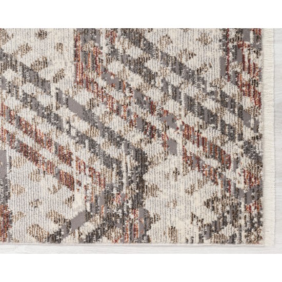 Kaleen Eddison Collection Gray Ivory Area Rug 7'10" x 10'