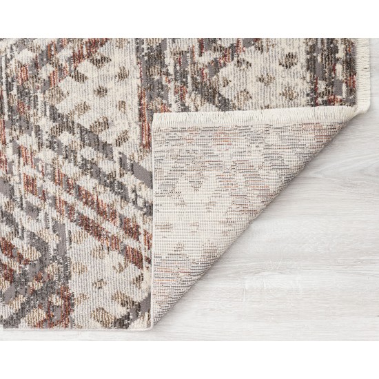 Kaleen Eddison Collection Gray Ivory Area Rug 7'10" x 10'