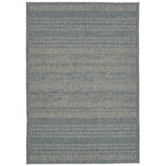 Kaleen Bacalar Collection BAC07-17 Blue Throw Rug 2' x 3'