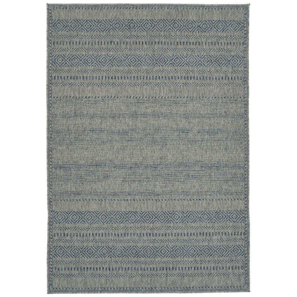 Kaleen Bacalar Collection BAC07-17 Blue Area Rug 4' x 6'