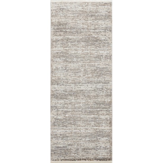 Kaleen Eddison Collection Gray Silver Throw Rug 2' x 2'7"