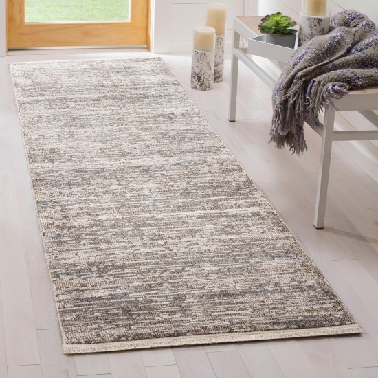 Kaleen Eddison Collection Gray Silver Runner 2'7" x 7'6"