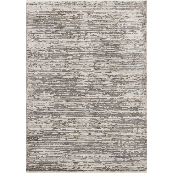 Kaleen Eddison Collection Gray Silver Area Rug 3'11" x 5'3"